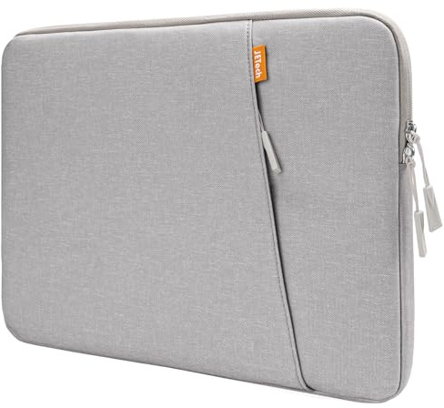 JETech Laptoptasche für 13-14 Zoll Geräte, Hellgrau | Für MacBook Neo (A18 Pro), MacBook Air/Pro (M5-M1) 2026-2020, Wasserabweisende Außenseite, Weiches Innenfutter