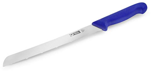 Thermohauser Cuchillo de pan (acero inoxidable), hoja de 24 cm, color azul