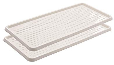 BranQ - Home essential BranQ Schuhablage aus Kunststoff, Creme, 2-pcs, 5901098048606, 2-pcs.