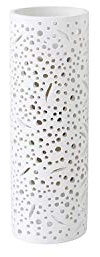 Wandlampe Weiß LALLI Metall Gips löchrig rund Ø12cm E14 Modern dekorative Schlafzimmer Wandleuchte