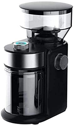 SMSOM Molinillo cónico de café Burr, molino de rebabas ajustable de acero inoxidable con 18 ajustes de muela precisa, molinillo de café eléctrico para goteo, percolador, prensa francesa, cafetera amer