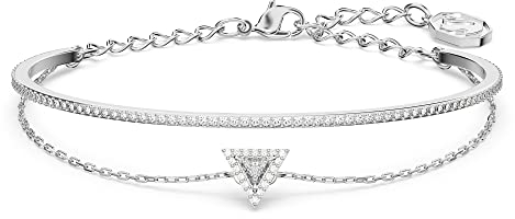 Swarovski Ortyx Damenarmband, Rhodiniertes Armband mit Strahlenden Swarovski Kristallen