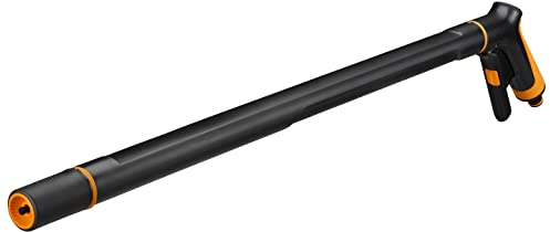 Fiskars Gießstab mit 2 Funktionen, Schwenkbarer SoftGrip-Düsenkopf, Durchflusskontrolle mit Frontregler, Universalgröße, Länge: 64 cm, 340 g, Schwarz/Orange, 1065489