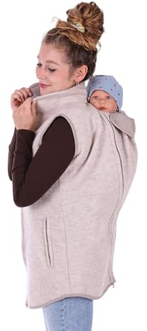 Viva la Mama - Trageweste aus Wollwalk Umstandsweste Wollweste zum Babytragen - PEVE
