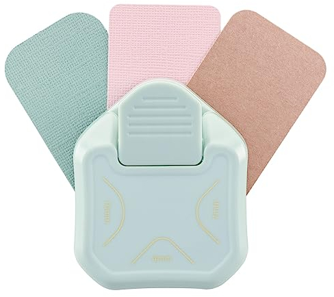 Vaessen Creative Perforadora de Papel 3 en 1, Para Redondear Esquinas, Para Proyectos DIY, Scrapbooking, Creación de Tarjetas y Más, Menta