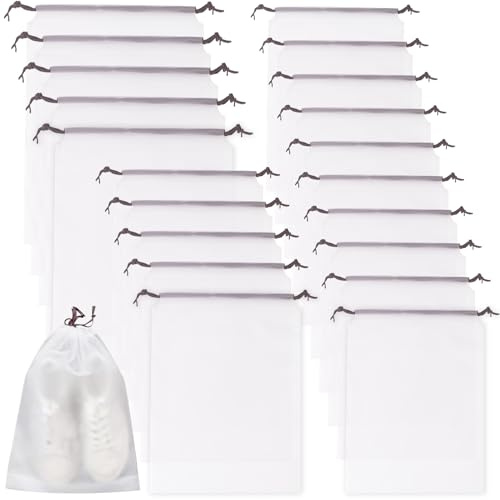 TYXHXTF 20PCS Bolsa Zapatos, Bolsas de Zapatos Multifunción a Prueba de Polvo Bolsa Impermeable Telas Almacenamiento Bolsa para Viajes Hogar con Cordón para Ropas Cosméticos Zapatos