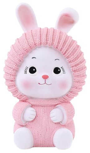 JAWSEU Sparschwein, Spardose Kinderbank Cartoon Hase Sparschwein Kinder Hase Spardose Sparbüchse Münzbox Sparschwein Kinder Bruchsichere Spardose Plastik Hase Geldbank Spielzeug Geschenk für Kinder