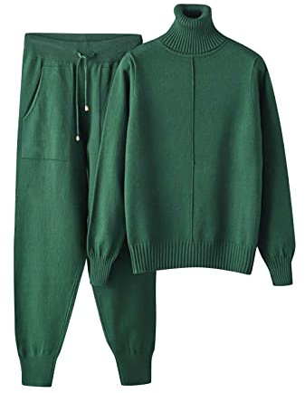 MJGkhiy Completo Da Donna In Maglia Eleganti 2 Pezzi Maglione E Pantaloni Di Lana Tuta Sportiva Casual Tute Donna Completa Offerta Morbida Set Coordinati Abbigliamento