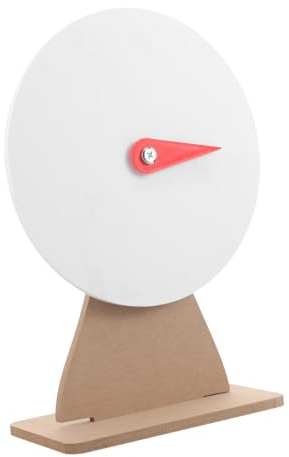 CHILDWEET Selbstgemacht Tisch Drehrad Holz Lotterierad Mit Zeiger Und Sockel Partyspiel Tombola Drehscheibe Spielrad Requisite Für Events
