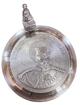 Gravuren Feller Biergartendeckel, Zinndeckel König Ludwig für Ihr Weißbierglas