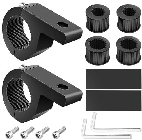 TNSLAND 2 Pièces Support de Montage de Lumière Travail 19-32mm Universelle Pince de Tube de Barre Fixation pour Tout-terrain Voiture Camion Moto