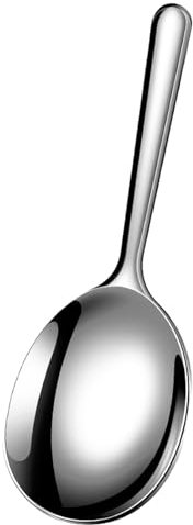 Cuillères de cuisine en métal, cuillères de service en acier inoxydable,Grandes cuillères de service en acier inoxydable - Ensemble d'ustensiles de cuisine à poignée isolée thermiquement en acier inox