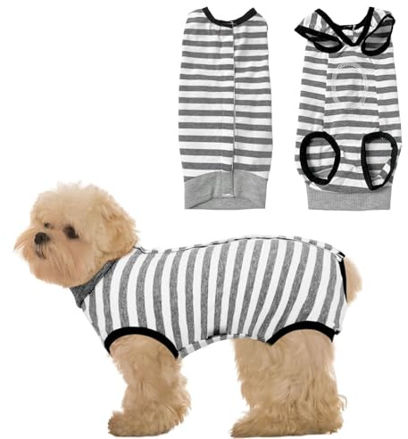 Hundebody nach Operationen, Hundebody nach Operationen, Auslaufschutz, weicher Genesungsanzug für Hunde, Schutzanzug für Hunde (1 Stück – XS)