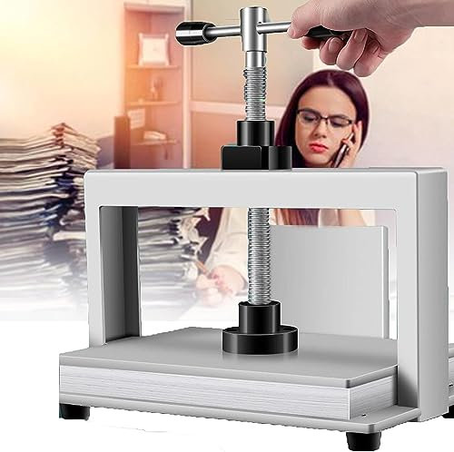 NINGXUE A4/A3 manuelle Papierpresse, Bindemaschine, Papierglättungsmaschine, Papierglättungsmaschine zum Veredeln und Glätten von Finanzdateien, Expressaufträgen, Papiergeld, A4