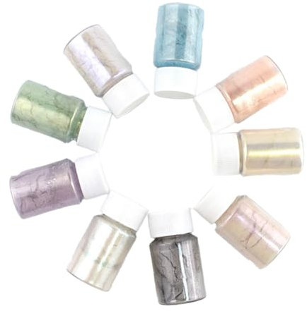 LALAFINA 18stücke Farben Mica Pigmentpulver Set Für Kunst Und Kosmetik Multifunktionale Farbpigmente Für Nagelkunst Lidschatten Und Bastelprojekte Sicher Und Vielseitig