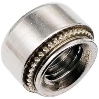 DEPYEE 5/10/20 STÜCKE M2 M2,5 M3 M4 M5 M6 M8 M10 304 Edelstahl CLS Einpressmutter Presseinsatz Nietmutter Nutsert Nietplatte 0,8–3,2 mm(10pcs,M2.5-1 Slab 1mm)