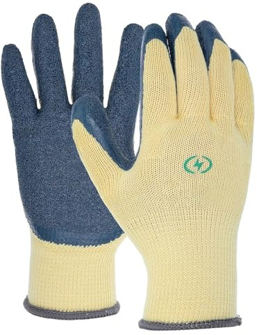MaoNativey Gants Isolants Électricien 400V Professionnels, Paume Caoutchouc Antidérapante pour Travaux Haute Tension- Protection Contre Les Chocs Électriques