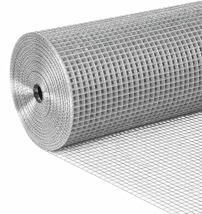 CERMIT Hardware Cloth 1/4 inch 48 x 100 Ft 23 Gauge, Hot-Dip Galvanized After Welding, Heavy Duty Rustproof Fencing for Chicken Run Wire, Garden Protection, Chicken Coop Cover, Easy DIY Installation