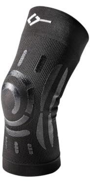FLOKY Knee Support ginocchiera biomeccanica. Multisport. Stabilizza ginocchio e rotula. Protegge legamenti e tendine rotuleo. Supporto articolare. Riduce traumi e infezioni.