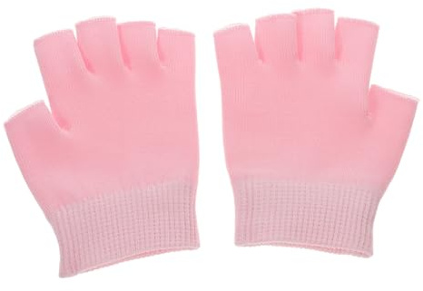 Baluue Guantes Hidratantes de Gel sin Dedos para Cuidado de Manos Elásticos y Nutritivos Accesorios para Mujeres y Niñas para Suavizar y Proteger la