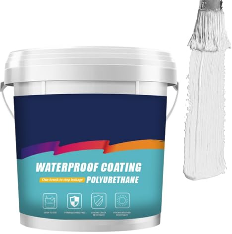 Colle imperméable - 1000 g - Réparation des fuites de toit - Formule à séchage rapide - Mastic mural - Colle intérieure et extérieure pour ciment, carrelage, mastic, murs rouges, plusieurs peintures