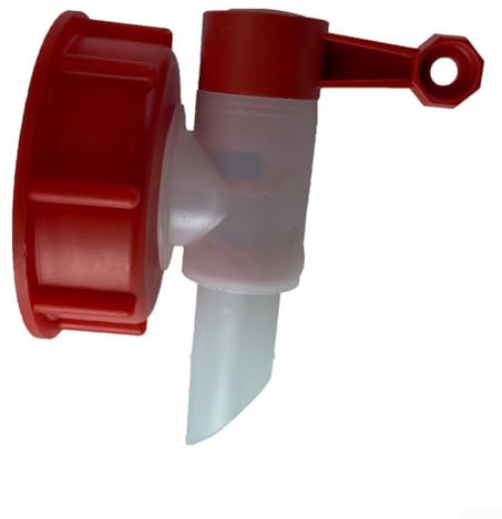 Valvola di ingresso e uscita in plastica da 20 mm per sistemi di scarico a tonnellata, progettata per compatibilità con serbatoi da 5 l, 10 l, 20 l, 30 l