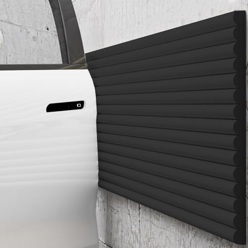 Paracolpi Garage Auto da Muro 60x200/500 cm - Gommapiuma Adesiva, Protezione Portiera Auto Garage Muro Paracolpi Proteggi Portiere Autos per Parcheggi Degli Hotel Carport Colonne(Nero,60x500 cm)