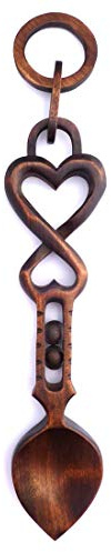 Love Held Safe - Hand Carved Welsh Love Spoons