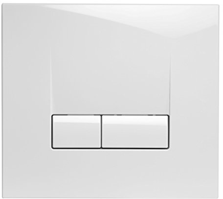 Cornat Design-Betätigungsplatte AP4200 – Kompatibel mit VWC352/WEK2 | Elegante rechteckige Drückerplatte in Weiß – Hochwertige Spültaste – praktisch – einfache Handhabung – vielseitig nutzbar