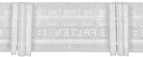 Ruther & Einenkel Faltenband mit 3 Falten 50 mm, 250% / Aufmachung 10 m, Polyester, weiß, 1000 x 5 x 0.2 cm