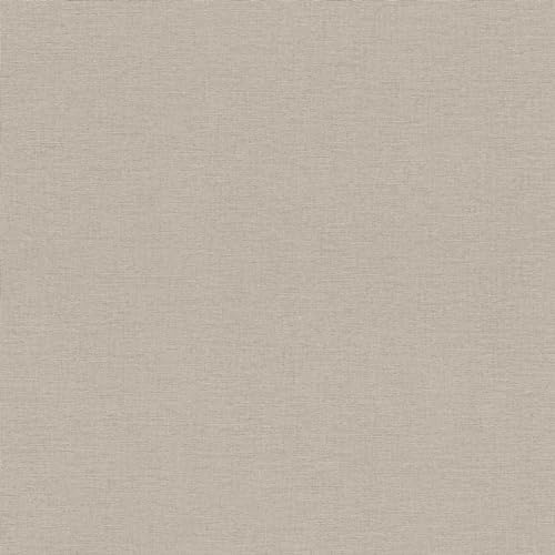Rasch Country Charme 452020 Papier peint intissé uni gris aspect lin Structure textile