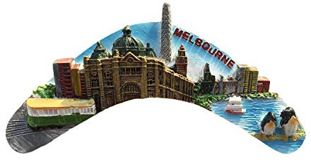 Melbourne Australien 3D Darts Kühlschrank Magnet Harz Reise Souvenirs, handgemachte Haus & Küche Dekoration Melbourne Kühlschrank Magnet Sammlung Geschenk