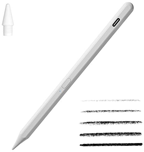 Mit Neigung und Palm Rejection Stylus Stift für Apple iPad (2018 und darüber hinaus) 6/7/8/9 Generation,iPad Pro 12.9 (3/4/5 Gen) /pro 11, Air 3/4/5, Mini 5/6,Digitalen iPad Pen Pencil Eingabestifte