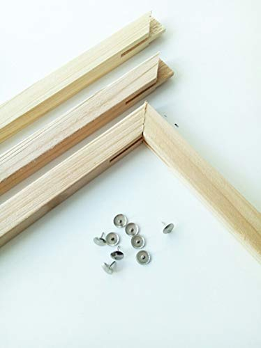 MingSH Keilrahmen Bausatz Keilrahmenleisten, Leinwand Keilrahmen für Ölgemälde und malen nach Zahlen 4 Streifen 40 x 50 cm (50 x 40 cm)