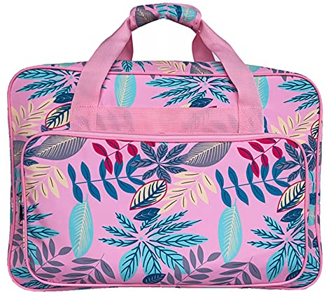 Näh Handtasche Tote für Die Meisten Standard Hand und Häkeln Haken, Stricken Tasche, DIY schneidern Zubehör Lagerung Tasche, Rosa