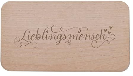 Deitert Breakfast Board with German Text Lieblingsmensch (Lieblingsmensch) Woo