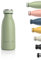 LARS NYSØM Edelstahl Trinkflasche 350ml, 500ml, 750ml, 1L, 1 5 liter | Thermosflasche Kohlensäure geeignet | Auslaufsichere Wasserflasche für Sport, Outdoor, Schule (Sage Green, 350ml)