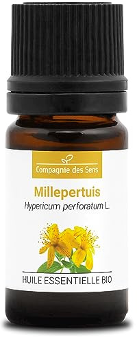 MILLEPERTUIS BIO - 5mL - Huile Essentielle de Qualité Premium - 100% Pure, Naturelle, Garantie ChromaCert - Chémotypée et Intégrale - La Compagnie des Sens