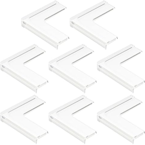 Angoily Protezione Angoli Finestra Facile da Installare e Resistente 8 Unitá in Silicone per Sicurezza Ragazzo Ragazza per Protezione Angoli Tavoli e Finestre