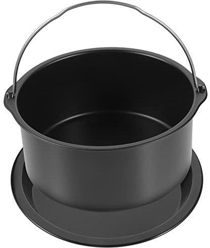 MAGICLULU Backblech Für Heißluftfritteuse Backkuchenform Aus Kohlenstoffstahl Hitzebeständig Und Wiederverwendbar Verhindert Flecken Und Kleben Von Lebensmitteln Für Snacks Und Hähnchen