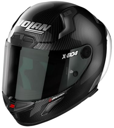 Nolan X-804 RS Ultra Carbon Puro 1 Sport-Integralhelm ECE 22.06 mit Zwei Visieren, 3XL 65