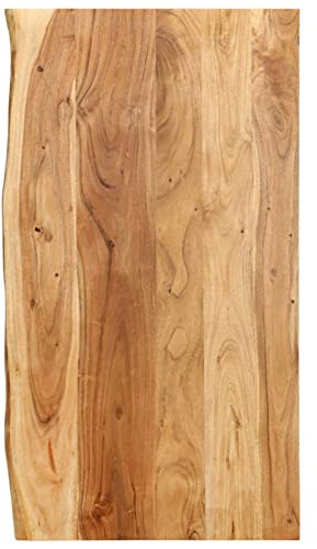 Rantry Lavabo da bagno in legno massello di acacia 100 x 52 x 2,5 cm, accessori per lavabo