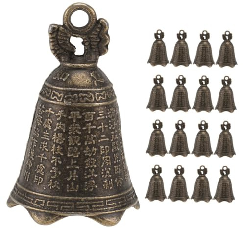 Zerodeko 40 STK Glockenanhänger Schlüsselanhänger Schmuck Kunsthandwerk Kleine Glöckchen Zum Basteln Kleine Glocken Zum Basteln DIY Retro- Charme Zinklegierung Ornament