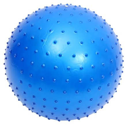 HOOTNEE Ballon De Yoga 55 Cm Bleu Texturé, Ballon De Pilates Réutilisable, Balle De Fitness Légère, Massage Tissu Profond, Femme Enceinte, Entraînement Musculaire Et Relaxation