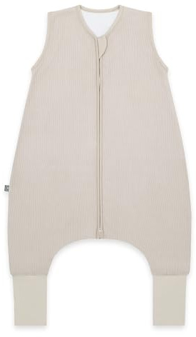 emma & noah Baby Schlafsack mit umschlagbaren Füßen 2.5 TOG, Strampelsack für den Herbst und Winter, Bio-Baumwolle, OEKO-TEX Zertifiziert, Ideal für aktive Kinder