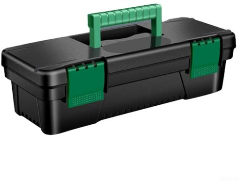 ZYWUOY Robuster Kunststoff-Werkzeugkasten, 25,4 cm, für Tischlerei und elektrische Reparaturen