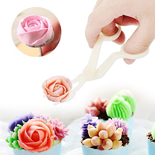 TIKATARER Cake Lifter, Cake Tools Food Grade Plastic Flower Nails Cake Decorating with Ergonomic Design for Restaurant, Dessert Shop and Cake Shop