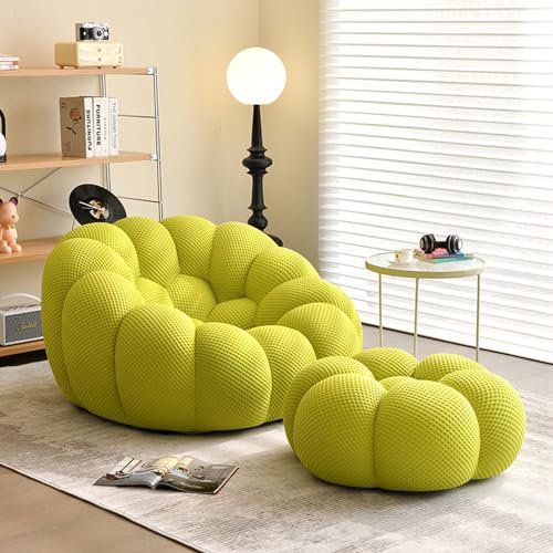 MOLVUS Bubble Sofa Couch: Die perfekte Kombination aus Robustheit und Zärtlichkeit für Ihr Zuhause (gelb)