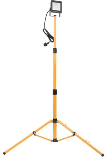 Zenitech Projecteur LED trépied 30W IP65 - Jaune