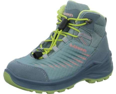 LOWA Stövlar medium ZIRROX II GTX MID JR, Blå Arktis mint, 36 EU